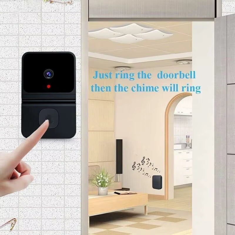 Wireless Doorbell Wifi Outdoor HD Camera Security Door Bell Night Vision Home