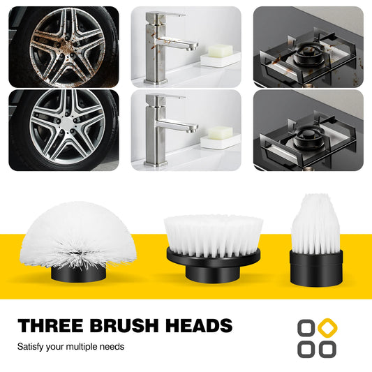 Powerful Cordless Electric Cleaning Brush - 3-in-1 Multi-Functional Handheld Tool for Bathroom, Toilet, and Floor Cleaning