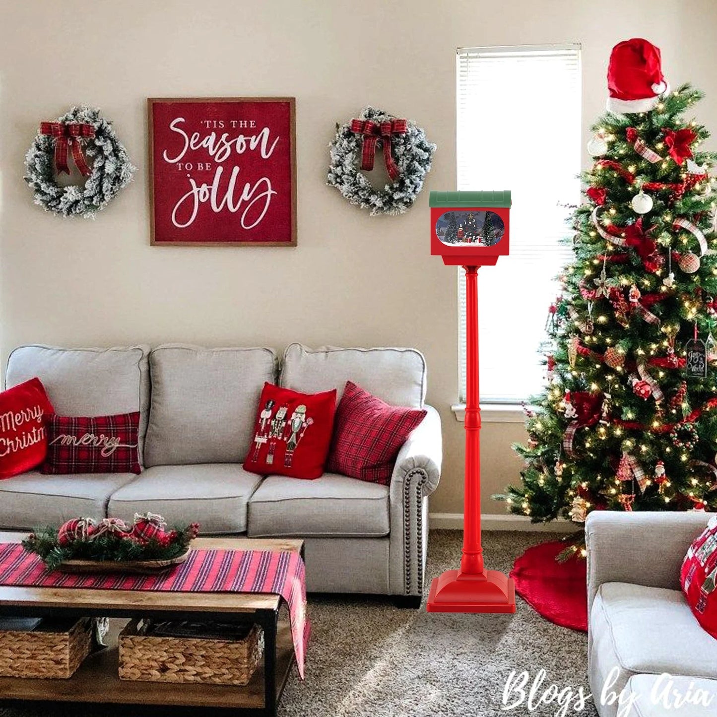 Christmas Sound-Activated 150 Cm Street Light with Colourful Lights