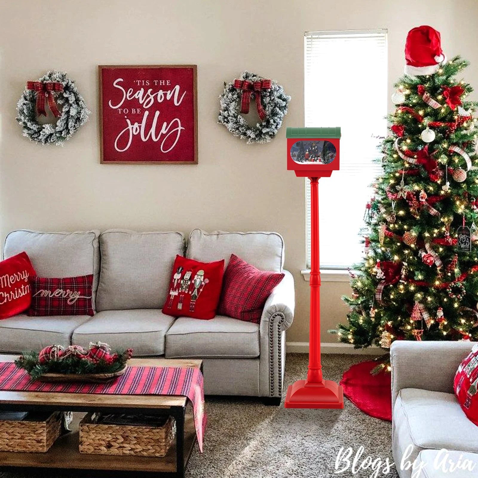 Christmas Sound-Activated 150 Cm Street Light with Colourful Lights