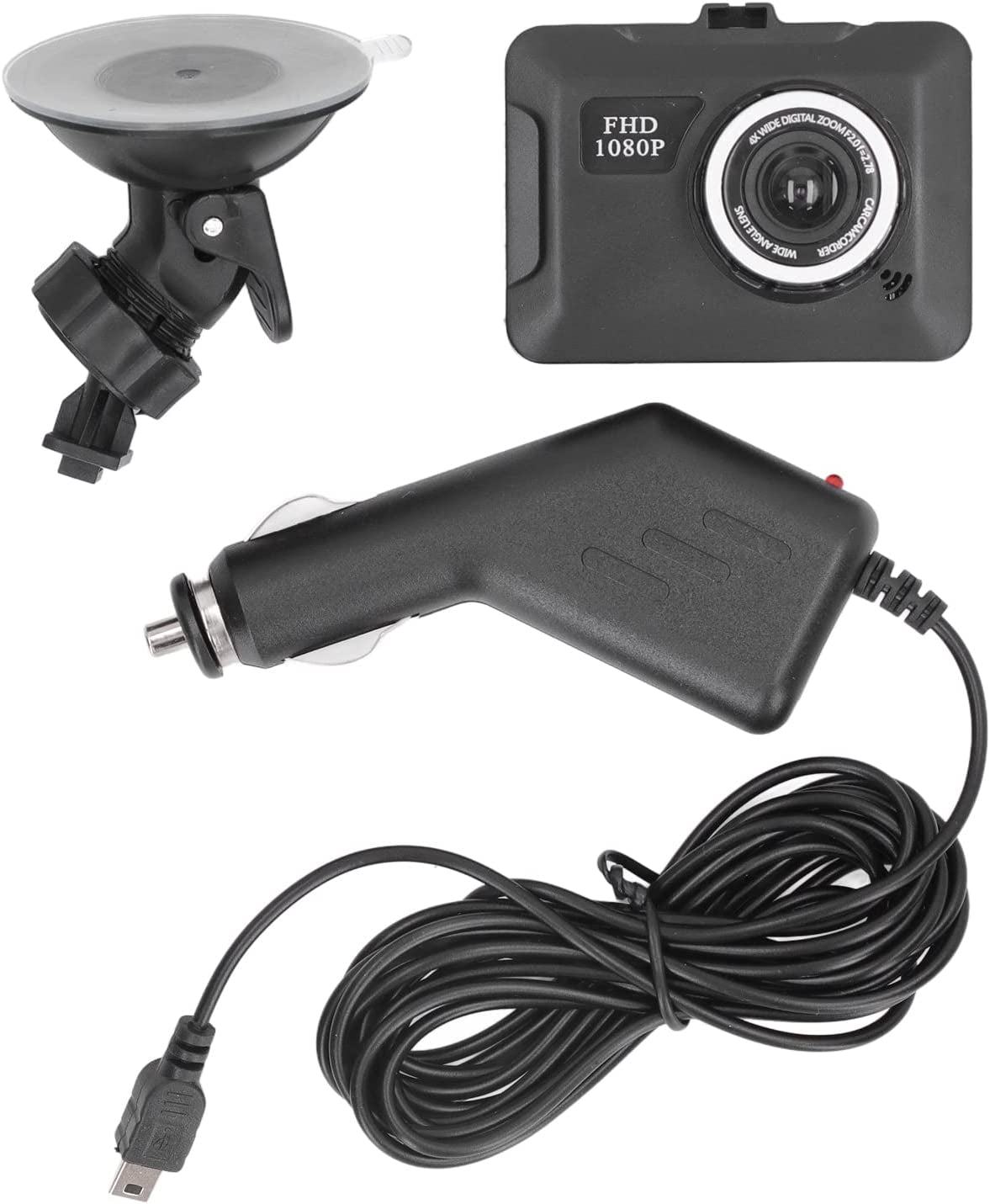 Dash Cam, 1080P Full HD Smart Dash Camera Dash Cam Front Rear Camera with Motion Detection, Loop Recording, G Sensor, Parking Mode, Dashboard Camera