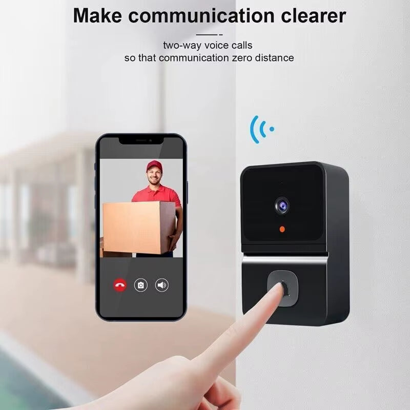 Wireless Doorbell Wifi Outdoor HD Camera Security Door Bell Night Vision Home