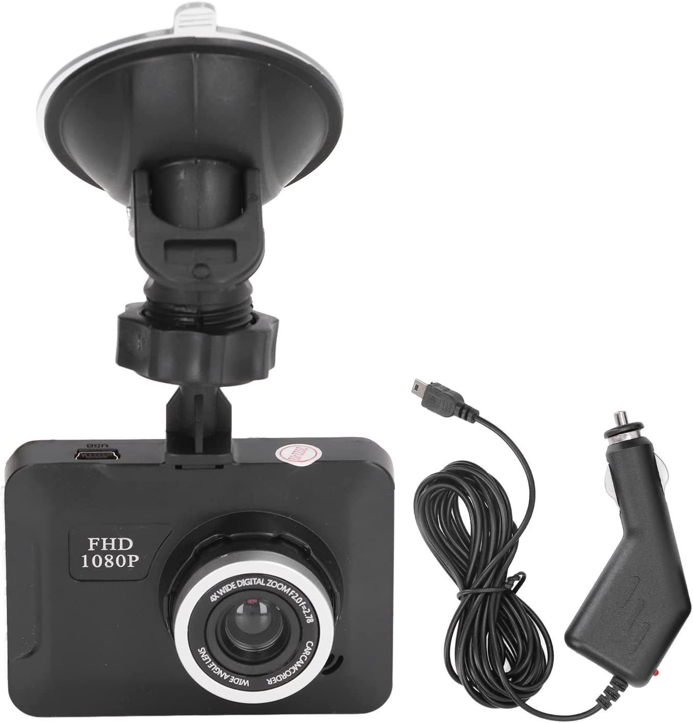 Dash Cam, 1080P Full HD Smart Dash Camera Dash Cam Front Rear Camera with Motion Detection, Loop Recording, G Sensor, Parking Mode, Dashboard Camera