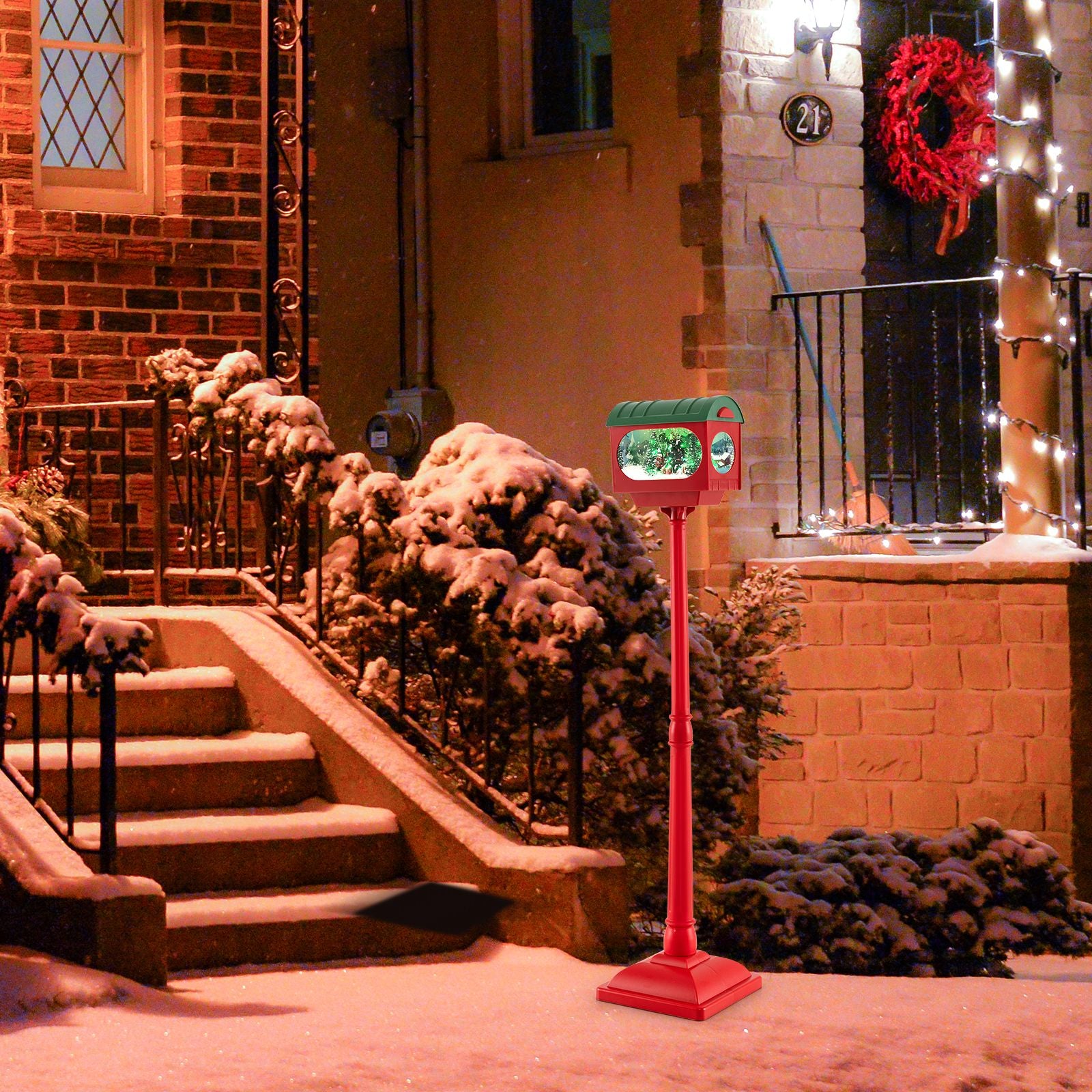 Christmas Sound-Activated 150 Cm Street Light with Colourful Lights
