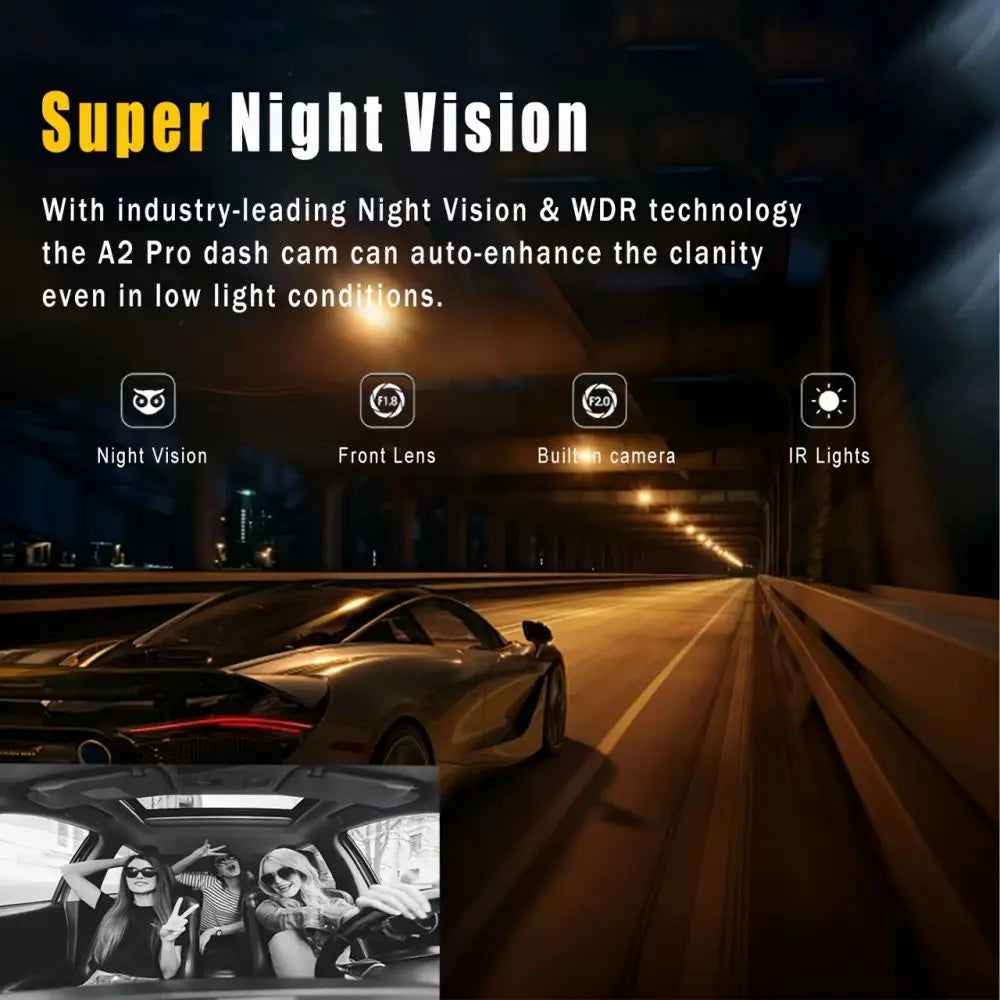 1080P HD Dash Cam with 150° Wide-Angle, G-Sensor, IR Night Vision & 128GB Support - Ultimate Car Video Recorder!