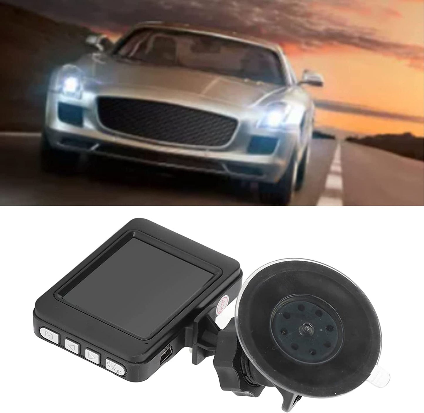 Dash Cam, 1080P Full HD Smart Dash Camera Dash Cam Front Rear Camera with Motion Detection, Loop Recording, G Sensor, Parking Mode, Dashboard Camera