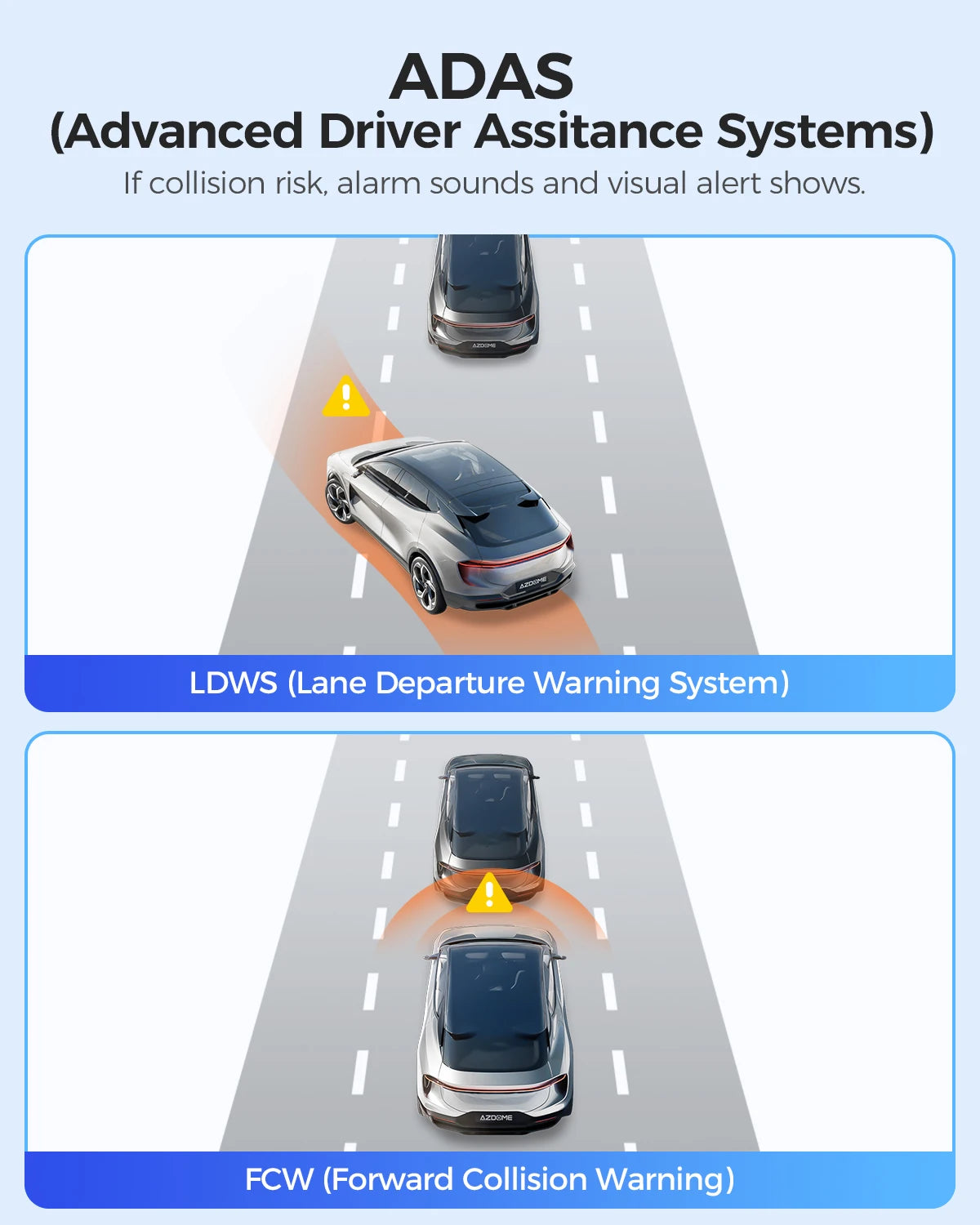 M17 1080P Dash Cam with ADAS, GPS, Night Vision & 24H Parking Monitor - WiFi App & 150°FOV