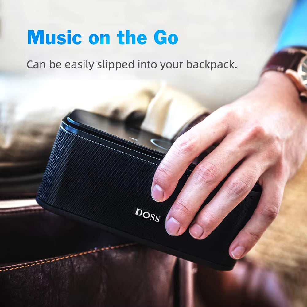 Premium Bluetooth Speaker with Touch Control - 12W HD Sound, IPX5 Waterproof, Built-In Mic for Hands-Free Portability