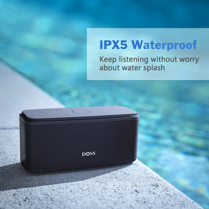 Premium Bluetooth Speaker with Touch Control - 12W HD Sound, IPX5 Waterproof, Built-In Mic for Hands-Free Portability